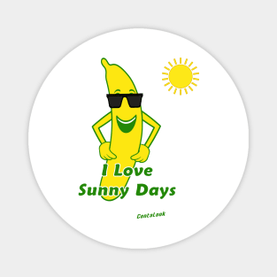 I Love Sunny Days Magnet